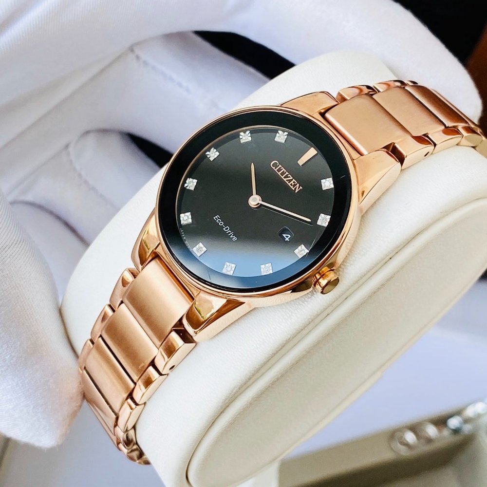 Sale! Citizen Rose Gold Diamond 30mm Watch!